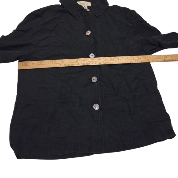 EUC linden hill Sz. S Black Long Sleeve Button Down Shirt. - Picture 4 of 10